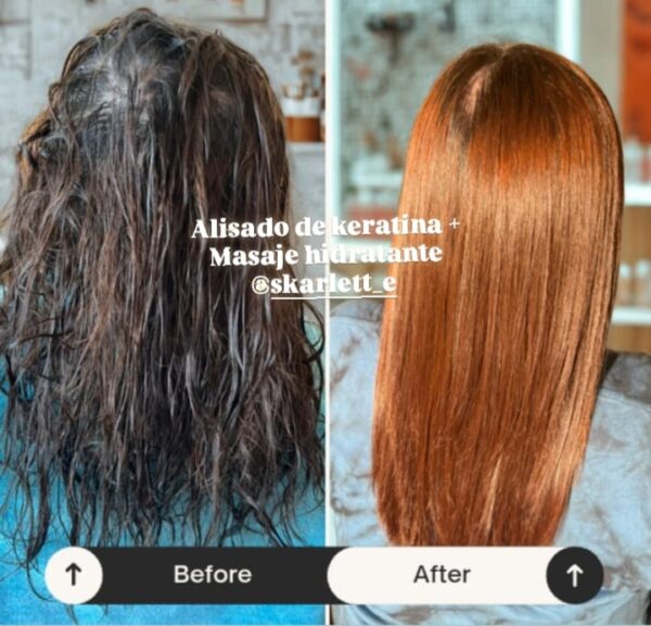 ALISADO DE KERATINA + MASAJE CAPILAR (Evaluación) - Imagen 3
